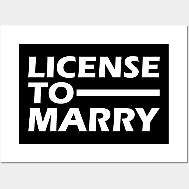 Officiant - License to marry Wall Art by KC Happy Shop